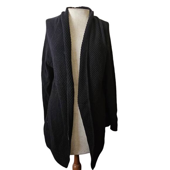 Vince Camuto Black Cardigan Sweater Size Large - Picture 1 of 5